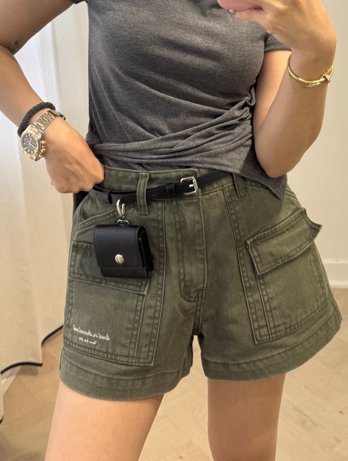 PU皮連袋仔BELT BAG皮帶 ( 黑/啡 )